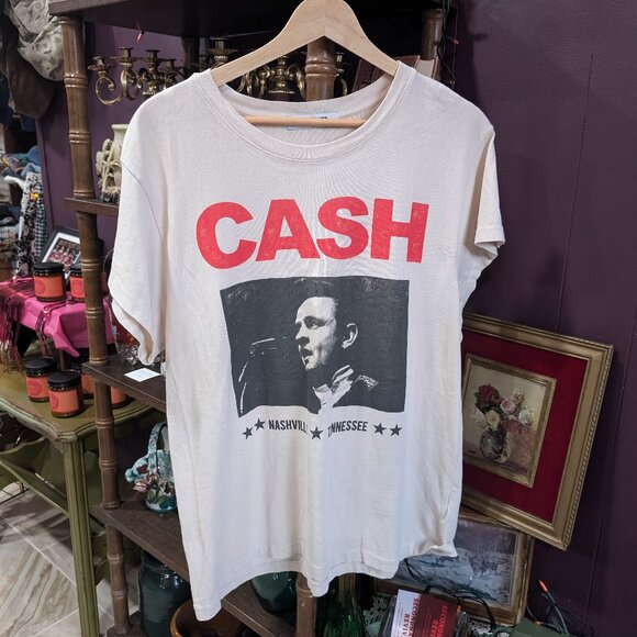 DAYDREAMER Johnny Cash Tee Medium Retro Vintage Inspired Nashville Western - Picture 1 of 5